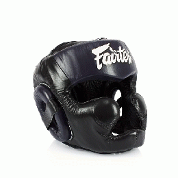 フルカバーヘッドギア エクストラヴィジョンヘッドガード Fairtex Lace up HG13 黒 ブラック