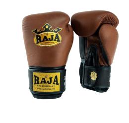 RAJA ラジャ キックボクシンググローブ RPBGV-1 Premium Leather Gloves (Brown) ブラウン