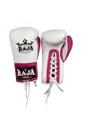 RAJA ラジャ ボクシンググローブ RBGL-1-2 Raja Single lace up (White/Pink) レースアップ ホワイト ピンク
