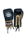 RAJA ラジャ ボクシンググローブ RPBGL-1 Premium gloves Raja Single lace up (Black/Gold) レースアップ ブラック ゴールド