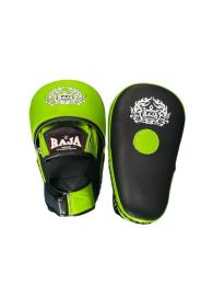 RAJA ラジャ パンチミット RPM-7A Focus Mitt in curved closed finger (Black/Neongreen) ブラック ネオングリーン