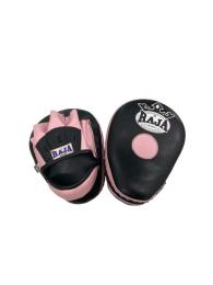 RAJA ラジャ パンチングミット RPM-6A Classic Punch Mitt open finger (Black/Lightpink) ブラック ライトピンク