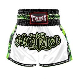 Twins ツインズ キックパンツ ムエタイパンツ TBS-SKULL White