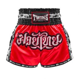 Twins ツインズ キックパンツ ムエタイパンツ TBS-SKULL Red