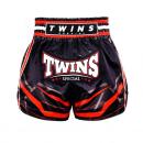 Twins ツインズ キックパンツ ムエタイパンツ TBS-RACING Black/Red