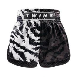 Twins ツインズ キックパンツ ムエタイパンツ TBS-JUNGLE Black/White