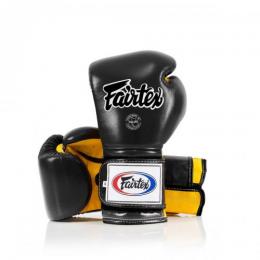 フェアテックス Fairtex ボクシンググローブ メキシカンスタイル BGV9 ブラック&イエロー 14oz