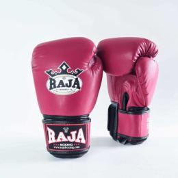 RAJA ラジャ キックボクシング セミレザースタンダードボクシンググローブ (ダークレッド) Standard Boxing Gloves Semi Leather