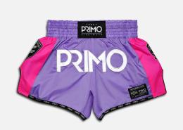 PRIMO プリモ Super Nylon シリーズ ムエタイショーツ(Purple Rain)