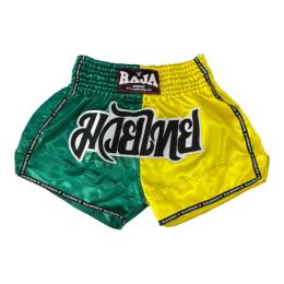 RAJA ラジャ キックパンツ ムエタイ パンツ Double Color (Green/Yellow) グリーン イエロー