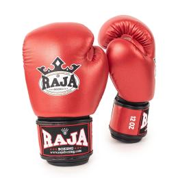 RAJA ラジャ キックボクシング メタリック RAJA Metallic Red Boxing Gloves メタリックレッド