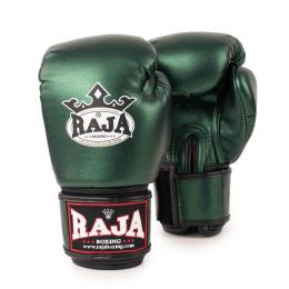 RAJA ラジャ キックボクシング メタリック RAJA Metallic Green Boxing Gloves メタリックグリーン