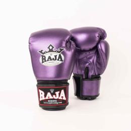 RAJA ラジャ キックボクシング メタリック RAJA Metallic Purple Boxing Gloves メタリックパープル