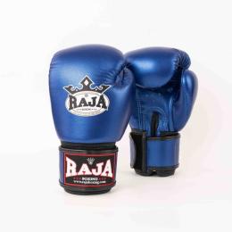 RAJA ラジャ キックボクシング メタリック RAJA Metallic Blue Boxing Gloves メタリックブルー