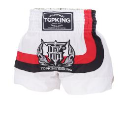 TOPKING トップキングショーツ タイボクシングショーツ ムエタイパンツ WHITE 248