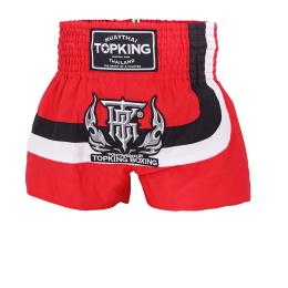 TOPKING トップキングショーツ タイボクシングショーツ ムエタイパンツ RED 248