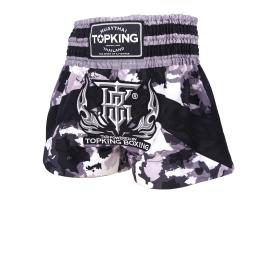 TOPKING トップキングショーツ タイボクシングショーツ ムエタイパンツ COMOUFLAGE BLACK 249