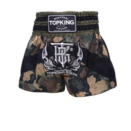 TOPKING トップキングショーツ タイボクシングショーツ ムエタイパンツ COMOUFLAGE GREEN 249