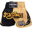 TOPKING トップキングショーツ タイボクシングショーツ ムエタイパンツ BLACK GOLD 250