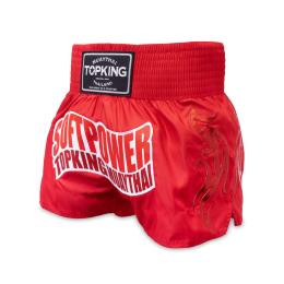TOPKING トップキングショーツ タイボクシングショーツ ムエタイパンツ RED 255