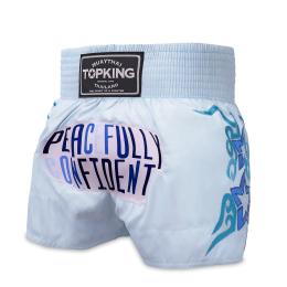 TOPKING トップキングショーツ タイボクシングショーツ ムエタイパンツ LIGHT BLUE 256