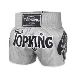 TOPKING トップキングショーツ タイボクシングショーツ ムエタイパンツ GREY 259