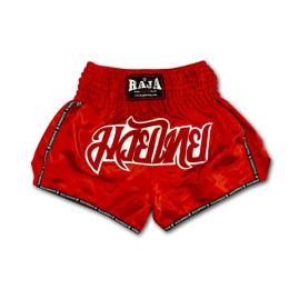 RAJA ラジャ キックパンツ ムエタイ パンツ Classic Muay Thai Shorts (RED) レッド