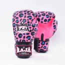 RAJA ラジャ キックボクシンググローブ Raja Fancy Leopard pattern RFBGV-111 (Pink) ヒョウ柄 ピンク