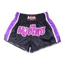 RAJA ラジャ キックパンツ ムエタイ パンツ MuayThai Shorts Double Color RTB29-16 (Black/Purple) ブラック パープル