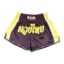 RAJA ラジャ キックパンツ ムエタイ パンツ MuayThai Shorts Double Color RTB29-16 (Black/Yellow) ブラック イエロー