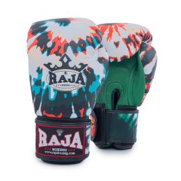 RAJA ラジャ キックボクシンググローブ RAJA Boxing Gloves – Black & Teal Paint Splash Edition