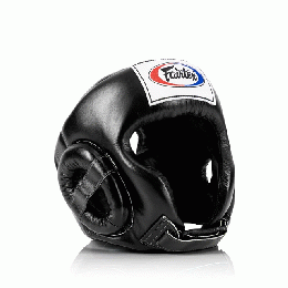 ヘッドギアオープンヘッド COMPETITION OPEN HEAD GUARD フェアテックス Fairtex  黒 ブラック