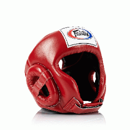 ヘッドギアオープンヘッド COMPETITION OPEN HEAD GUARD フェアテックス Fairtex  赤 レッド