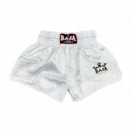 RAJA ラジャ キックパンツ ムエタイ パンツ Classic Muay Thai Shorts RTB11 (White)