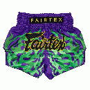 フェアテックス Fairtex キックパンツ ムエタイパンツ ショーツ Jo Nattawut Limited Edition (Purple)