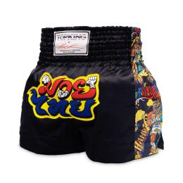 TOPKING トップキングショーツ タイボクシングショーツ ムエタイパンツ  X PUCK THAI BOXING SHORTS 02 Black