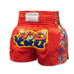TOPKING トップキングショーツ タイボクシングショーツ ムエタイパンツ X PUCK THAI BOXING SHORTS 02 RED