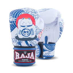 RAJA ラジャ キックボクシンググローブ RAJA Boxing Gloves – Lucky Cat White Edition