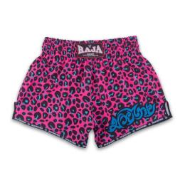 RAJA ラジャ キックパンツ ムエタイ パンツ Muay Thai Shorts – “Leo Pink”