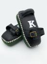 The K キングスポーツ キックミット K-Kick Pads-Single Strap シングルストラップ ブラック/グリーン