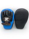 The K キングスポーツ パンチングミット フォーカスミット K-Focus Mitts-Large Lサイズ ブラック/ライトブルー