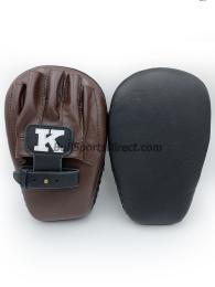 The K キングスポーツ パンチングミット フォーカスミット K-Focus Mitts-Large Lサイズ ブラック/ブラウン