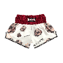 RAJA ラジャ キックパンツ ムエタイ パンツ ショーツ タイのカバ「ムーデン」 豚肉団子 Raja Boxing Muay Thai Shorts Moo Deng (Red)