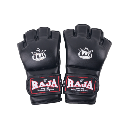 RAJA ラジャ 総合格闘技用 オープンフィンガーグローブ MMA Gloves velcro RGG-1 (Black)