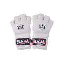 RAJA ラジャ 総合格闘技用 オープンフィンガーグローブ MMA Gloves velcro RGG-1 (White)