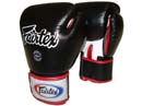 フェアテックス Fairtex ユニバーサル ムエタイ ボクシンググローブ ブラック&ホワイト&レッド