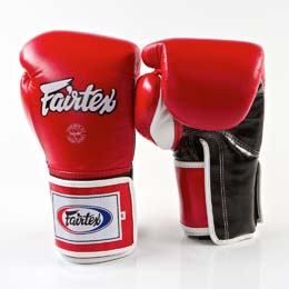 フェアテックス Fairtex  ボクシンググローブ BGV5 プロスパーリング レッド ホワイト ブラック 16oz