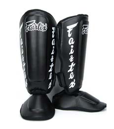 フェアテックス Fairtex ツイスタームエタイシンガード レッグガード SP7 黒 ブラック Lサイズ