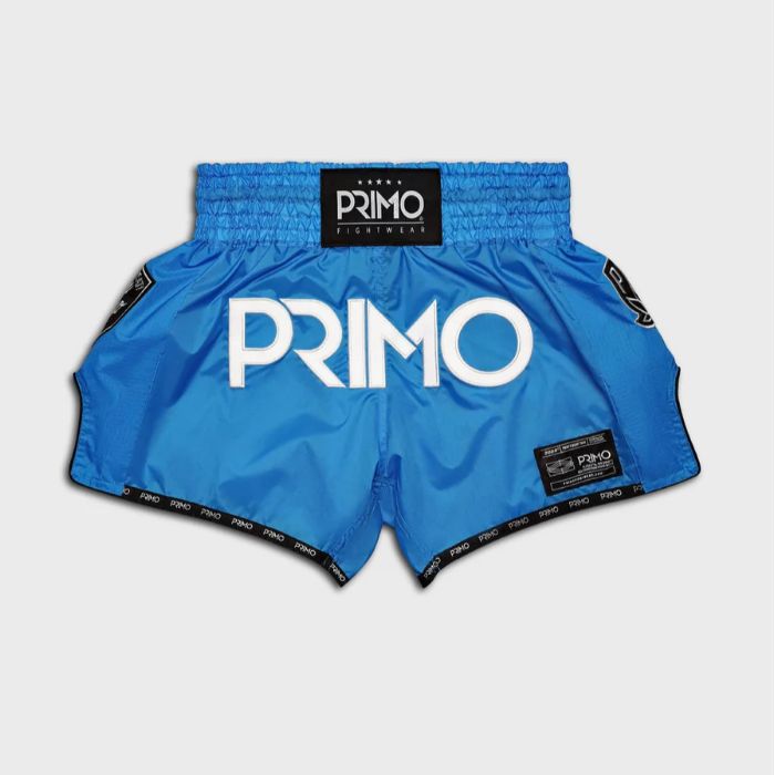 PRIMO プリモ ムエタイショーツ - スーパーナイロン - ブルージェイ