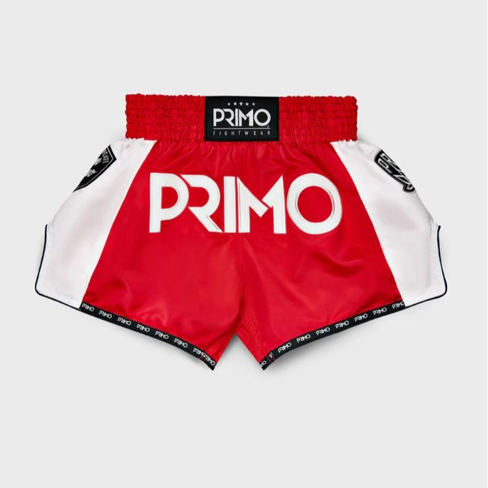 PRIMO プリモ ムエタイショーツ - フリーフローシリーズ - スタジアムクラシックレッド